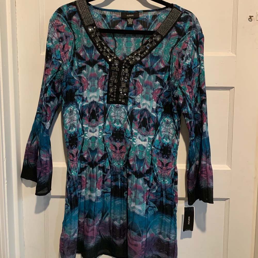 Brand New Alfani Dress Purple and Blue Size 14